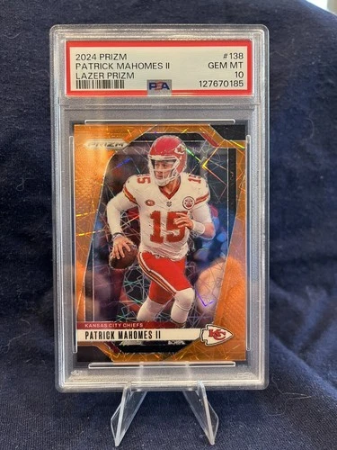 2024 Prizm Patrick Mahomes Lazer Prizm, PSA 10 Kansas City