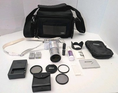 Mint Nikon 1 J5 Silver 1 Nikkor 10-100mm Lens Kit Japan | eBay
