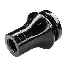 Car Shift Knob Boot Retainer Adapter, M12x1.25 Aluminum Alloy Gear Black