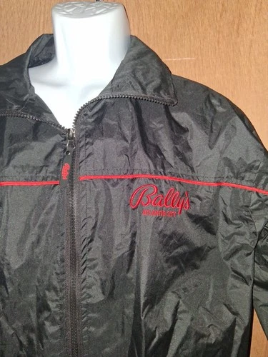 Bally's Atlantic City Heavy Full Zip Spring Jacket Men's Small EUC image 2