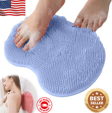 Foot Back Scrubber Exfoliating Silicone Massager Pad Cleaning Mat Bath Shower US
