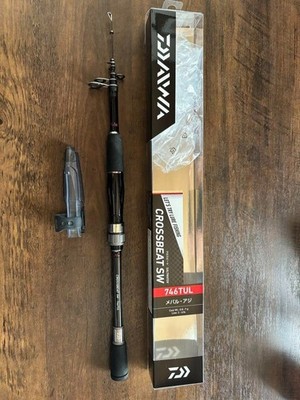 Daiwa CROSSBEAT SW 746TUL Angelrute 2,24m Farbe Schwarz Outdoor Freizeit Unisex