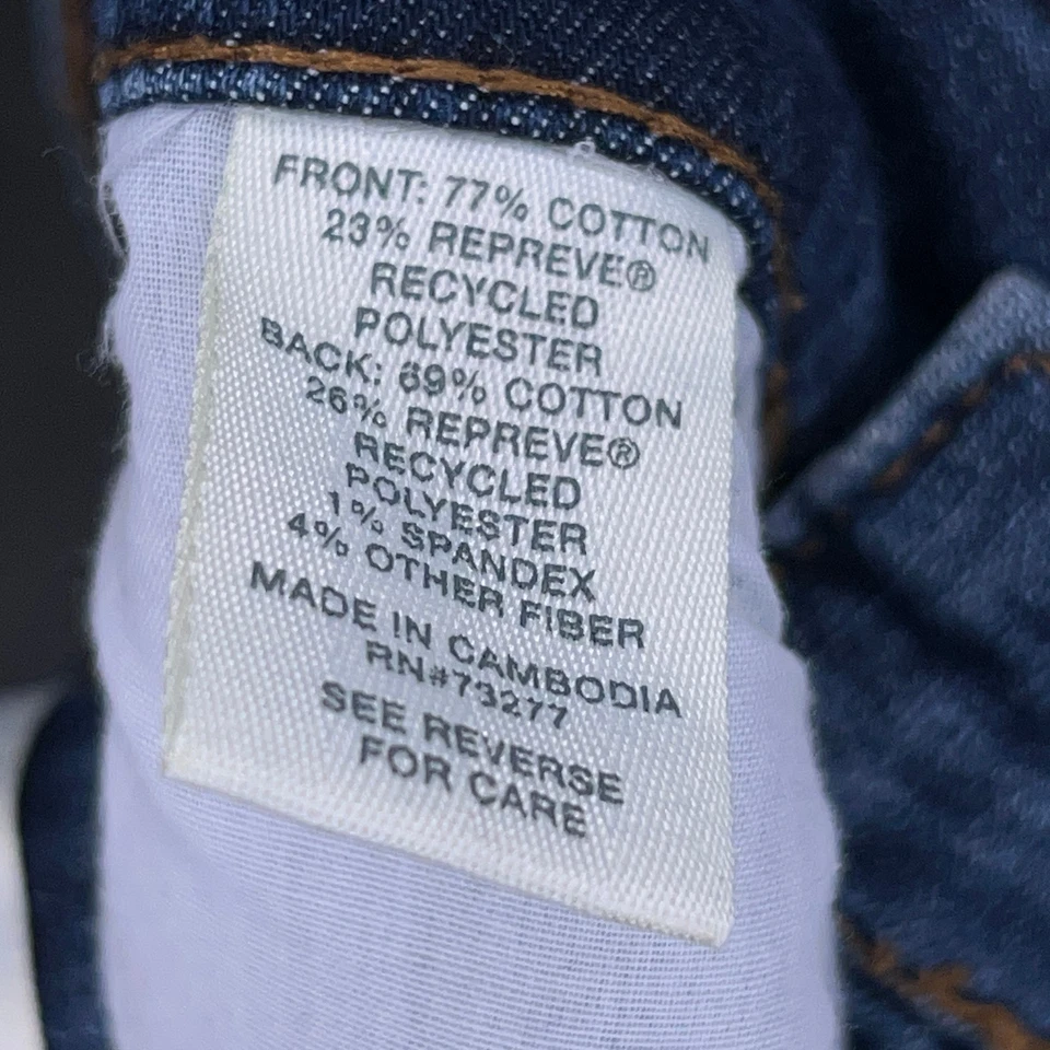 Mudd Mujer Alto Tiro Desgastado Corte Pantalones Cortos Junior Talla 7 Elástico Denim Oscuro Foto 4 de 4