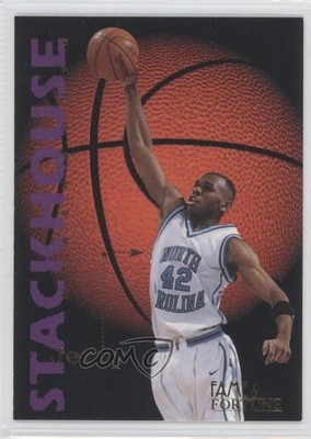 1995 Signature Rookies Fame & Fortune Jerry Stackhouse #39 RC m5x