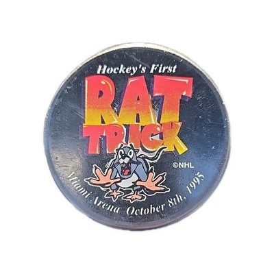 Florida Panthers - Hocky's First Rat Trick Puck 1995 Commemorative Miami NHL