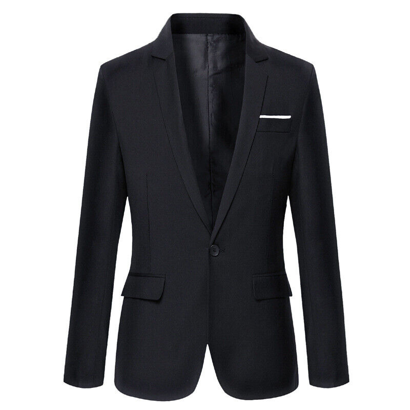 Men's Suit Blazer Jacket Coat Tops Dress Business Work One Men's Suit Blazer Jacket Coat Tops Dress Business Work One