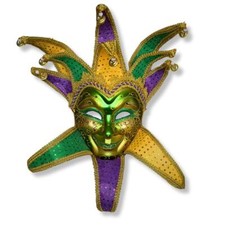 Mardi Gras Jester Carnival Masquerade Mask
