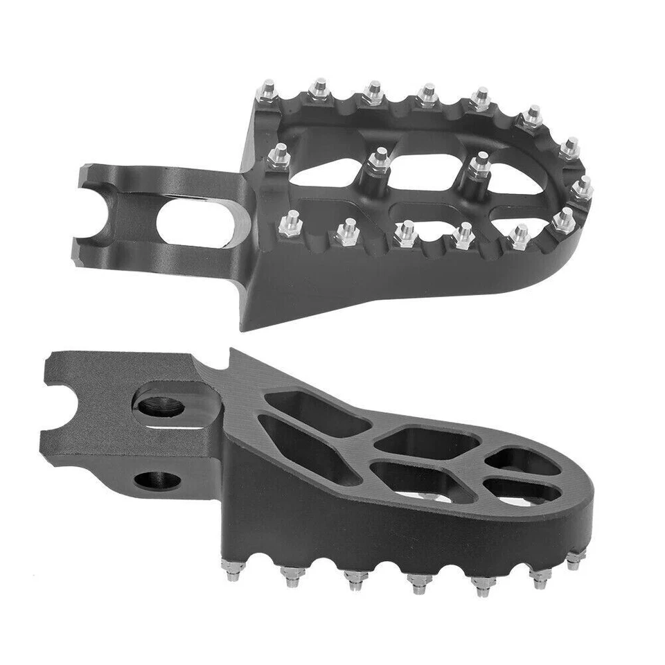 Pedales estriberas negras para HONDA CR125 CR250 CRF150R CRF450X KX450F Foto 4 de 4