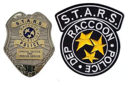 RPD Raccoon Pol Badge And Patch Resident Biohazard Evil Cosplay