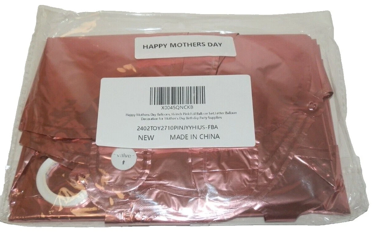 Mother's Day Letter Party Foil Balloons