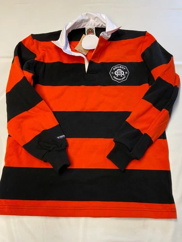 Womens BARBARIAN Aquent Cambridge Mass. Long Sleeve Rugby Shirt Sz 2XL NEW NWT