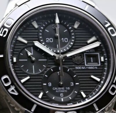 TAG HEUER CAK2110.BA0833 Aqua Racer 500M Automatic Men +$420 overhaul