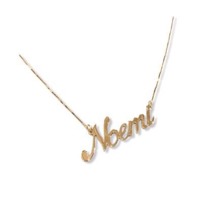 Namenskette 750% Gelbgold