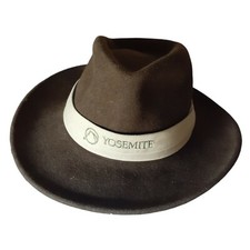 Large Fedora Hat Brown Yosemite Wool Felt USA Dorfman Pacific Western Outdoor