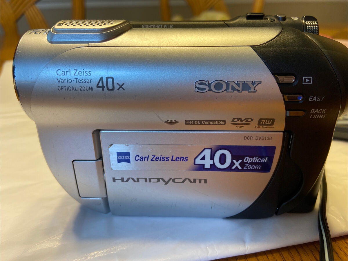 Sony Handycam DCR-DVD108 Camcorder Hybrid Plus Carl Zeiss Sony Handycam DCR-DVD108 Camcorder Hybrid Plus Carl Zeiss