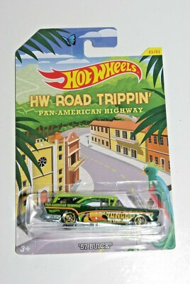 Hot Wheels HW ROAD TRIPPIN` 21/21 `57 BUICK - PAN-AMERICAN HIGHWAY JUNGLE TOURS