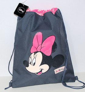 Sacca zainetto Minnie Disney grigio rosa ragazza borsa | eBay