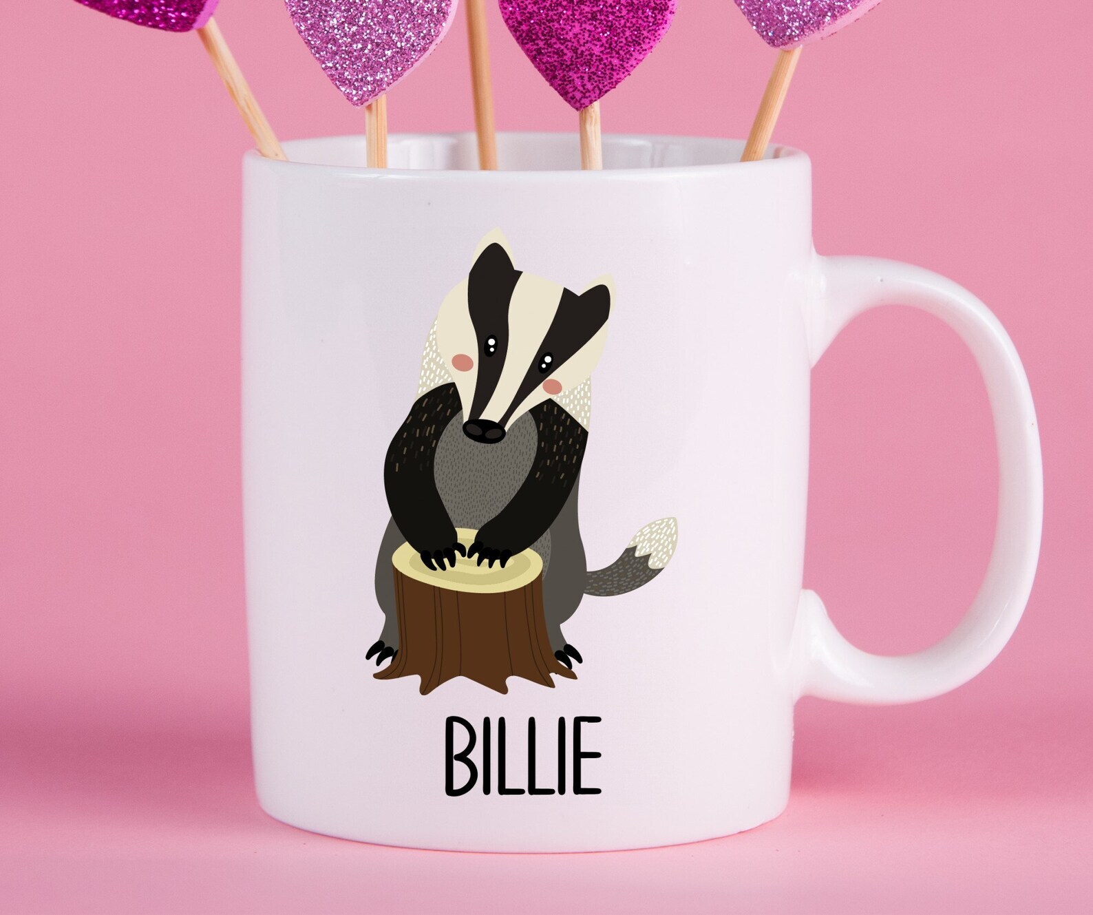 Personalized Badger Mug Badger Gift Ideas Badger Cup Gifts For Badger Lovers