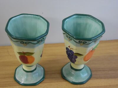 Tabletops Unlimited MEDICI hand painted collection soup cups