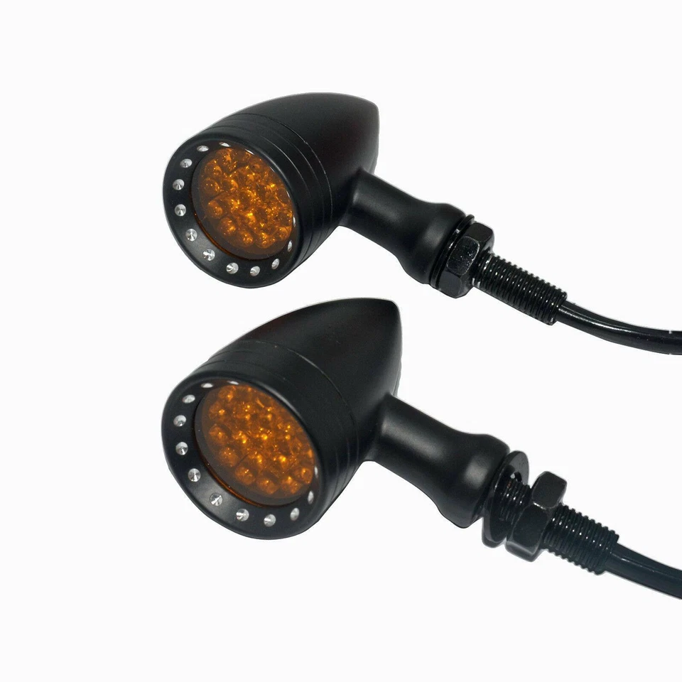 4X Motorcycle LED Turn Signal Lights For Harley Davidson Sportster XL 1200 883 A - Изображение 2 из 4