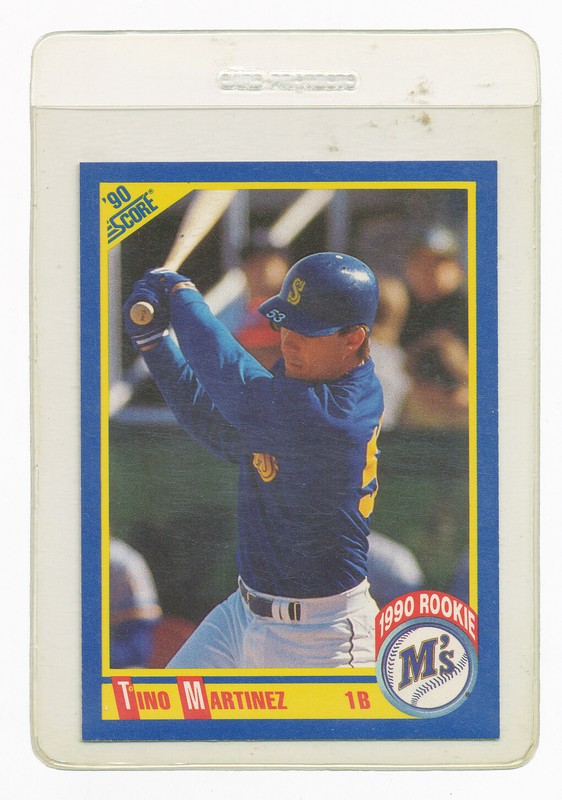 ⚾️ 1990 TINO MARTINEZ ROOKIE CARD RC SCORE #596  ⚾️