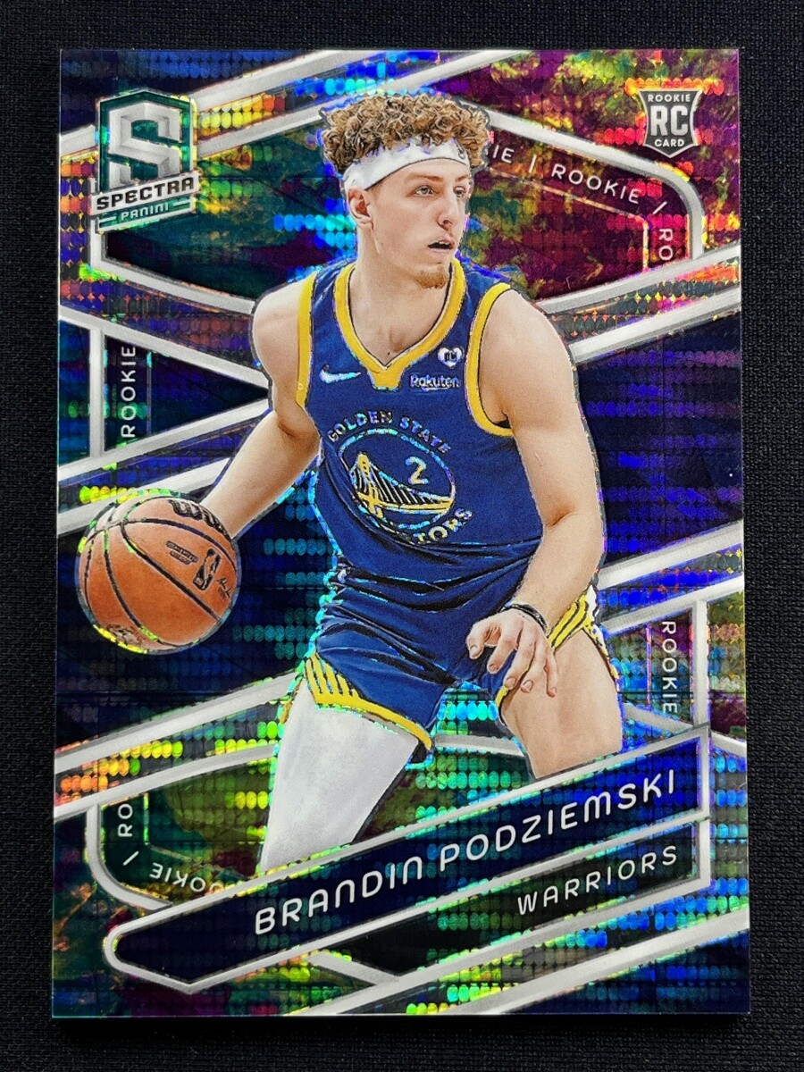 2023-24 Panini Spectra Brandin Podziemski #146 Celestial Prizm RC Rookie /125