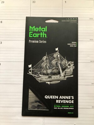 Fascinations ICONX Queen Anne's Revenge Ship 3D Metal Earth Laser Cut Model Kit