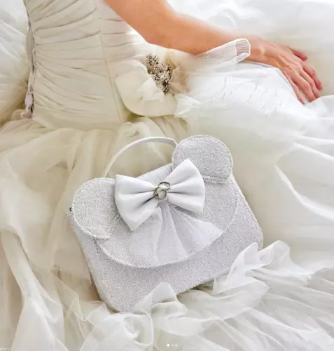 Loungefly Minnie Mouse Sequin Wedding Mini Backpack