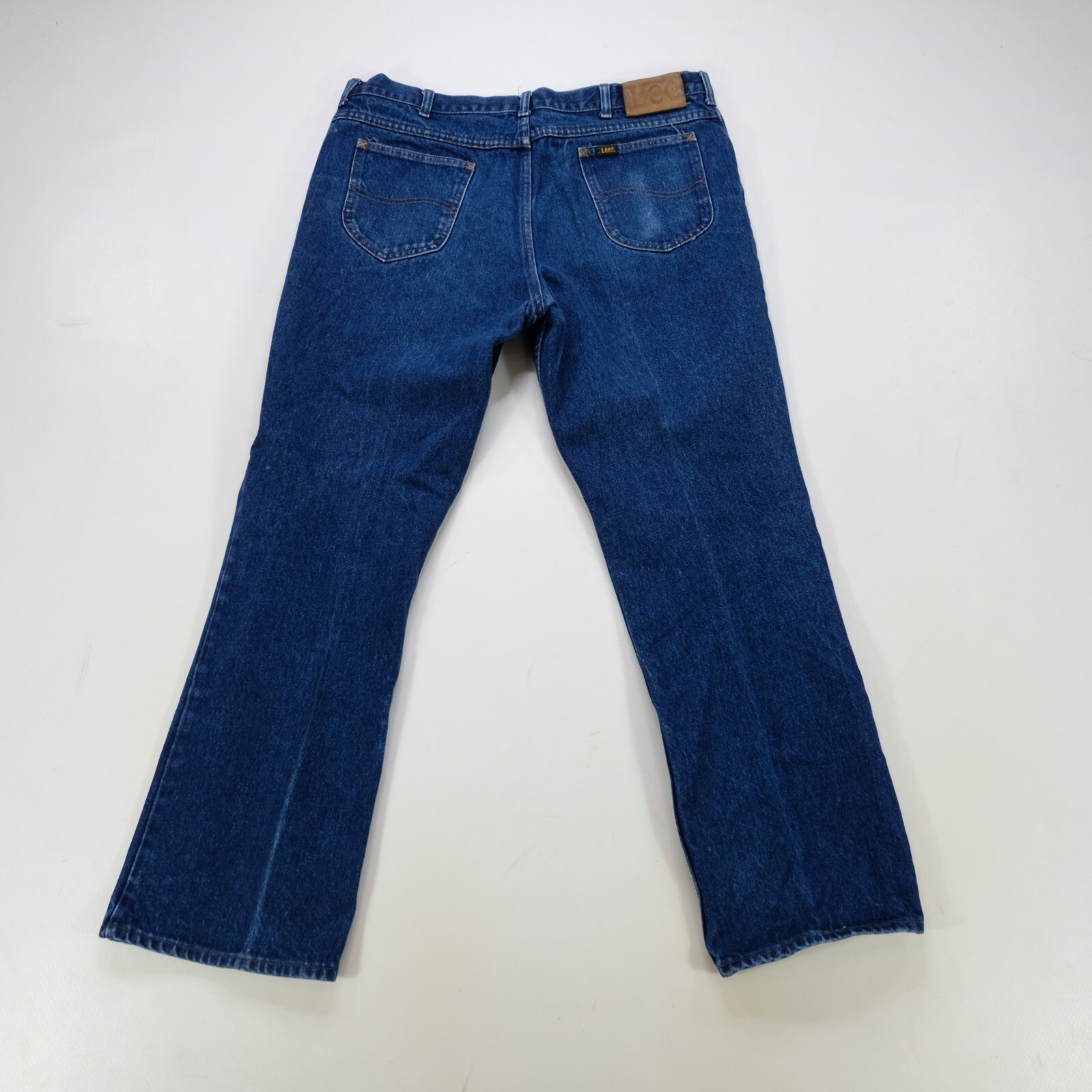 Rare Vintage LEE M.R. Black Tab Zip Button Fly Denim Jeans 90s Western Blue image 6