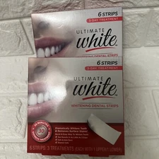 2X-Whitening 12 -Strips Smart Care Ultimate White Dental Strips 30 min.EXP-03/25