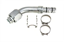 Automotive AC Hose Fitting EZ Clip #10 Female 45 Step to #12 Hose 70R82511