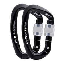 Heavy Duty Carabiner UIAA Certified Locking Carabiner 25KN About 5620 lbs Scr...