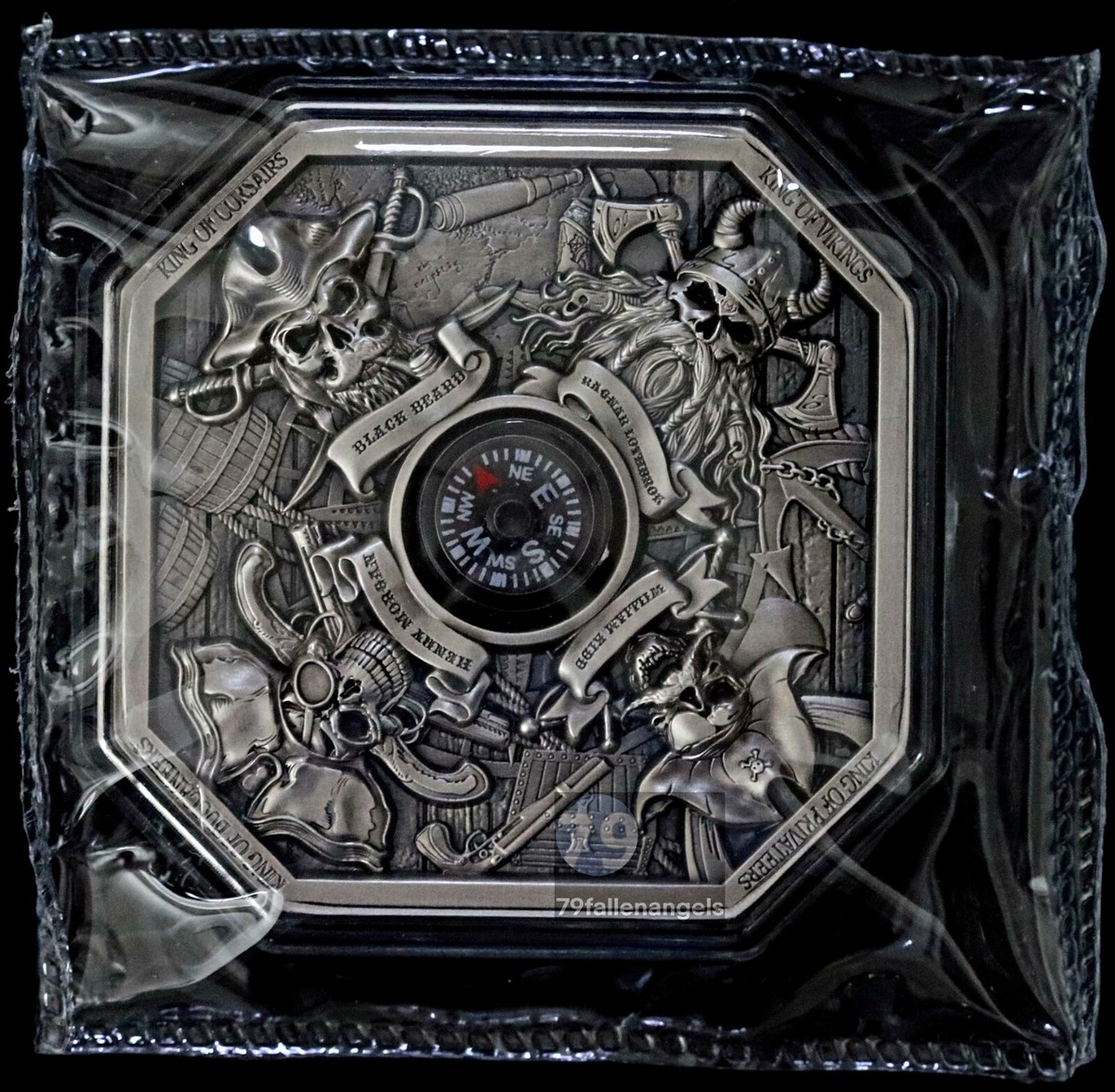 2024 Kings Of Pirates Stacker Silver Antiqued 2 oz Medal (In