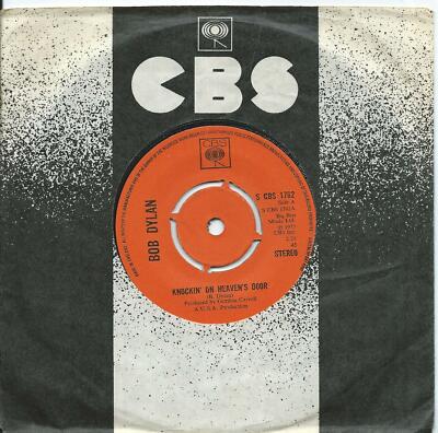 Bob Dylan:Knockin' on heaven's door/Turkey chase:UK CBS:1973