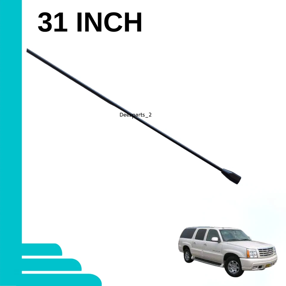 31" Antenna Black for Cadillac Escalade EXT 2002-2006 Female - Image 2 of 4