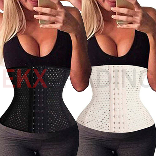 Corsetto Vita Allenatore Allenamento Shaper Corpo Shapewear Sotto il Bosco Cincher Cintura Addominale - Foto 1 di 15