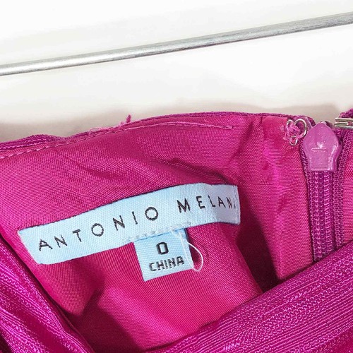 Antonio Melani Size 0 Skirt Purple Pencil Straight Above Knee Short Lined 871 - Picture 7 of 7