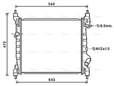 AVA Coolant Radiator DWA2141 for Chevrolet Spark (2010) 1.0