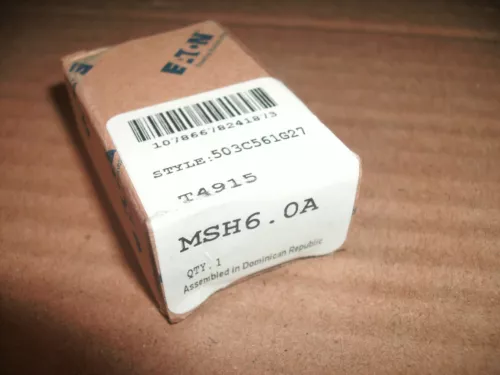 EATON CUTLER HAMMER MSH6.0A 503C561G27 THERMAL OVERLOAD HEATER