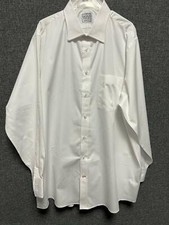 Devils Edge Shirt Co White Long Sleeve Shirt 19" TD024 GG 13