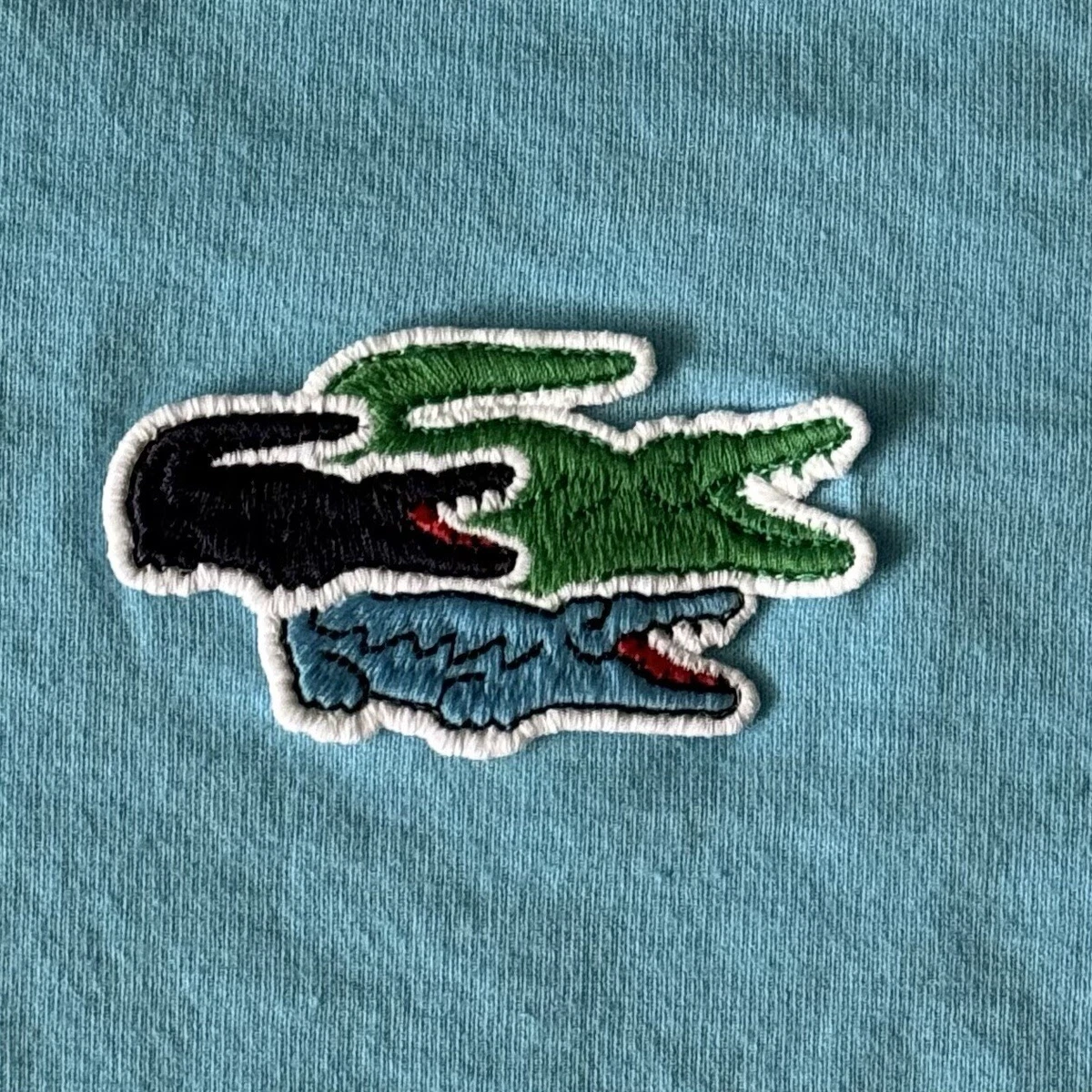 eBay Crocodiles T Blue Relaxed Lacoste Long Medium | Fit Shirt Mens Sleeve Multicolor