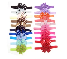 20-Pack Newborn Baby Girl Headbands – Infant Toddler Bow Hair Band Accessory Set