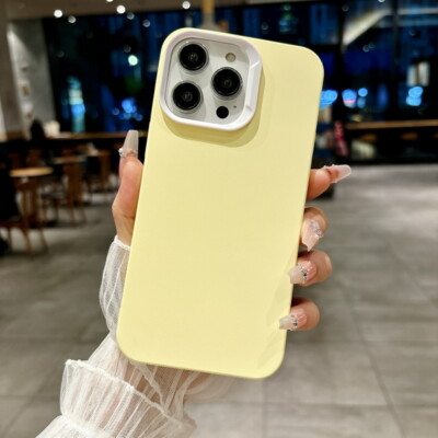 For iPhone 15 14 13 12 Pro Max 11 Shockproof Solid Colour TPU Phone Case Cover