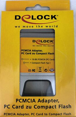 Delock PCMCIA Card Reader, Adapter, Erweiterungskarte, (2Stk.), OVP