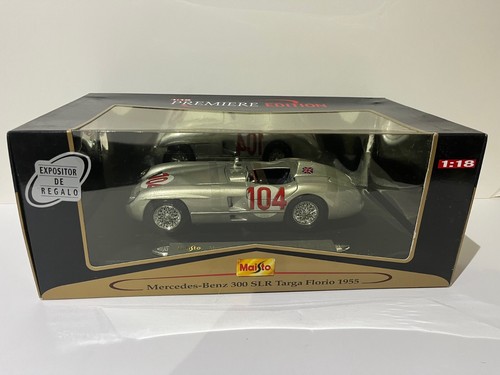 Mercedes Benz 300 SLR a 1955 Targa Florio Premiere Edition 36613 1/18 scale - Imagen 12 de 14