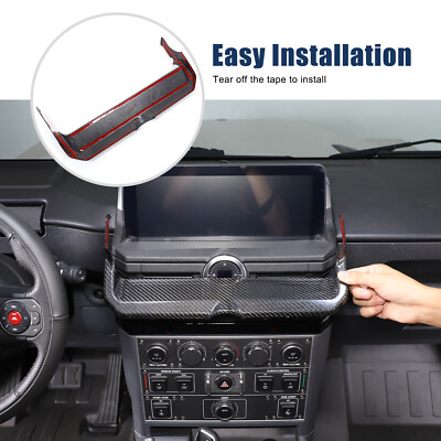 Real Carbon Fiber Center Console Navigation Panel Trim Für Ineos Grenadier 22-24