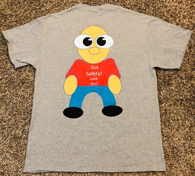 Macy's Official 2015 Got Safety! 600K Men's Gray T-Shirt Size Large