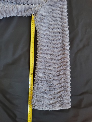 Women Patagonia Pelage Gray Faux Fur Bell Sleeve Lined Coat Jacket Medium NWOT - Picture 8 of 12