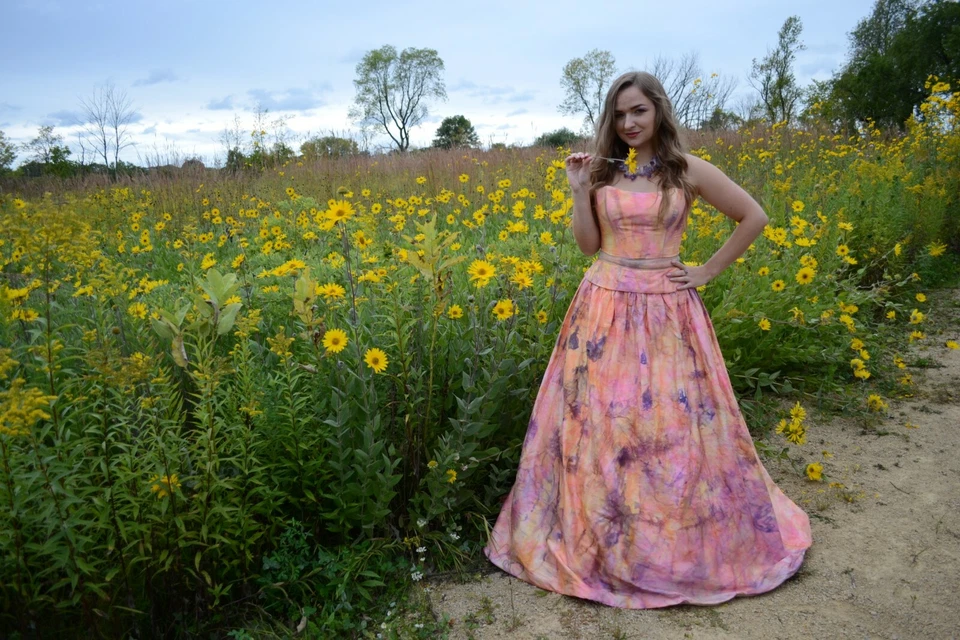 NOVO Vestido de Noiva Paloma Blanca Boêmio Roxo Rosa Corset 4 6 8 10 Pêssego - Imagem 4 de 4