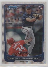 2012 Bowman Chrome Retail X-Fractor Andrelton Simmons #47 10ip